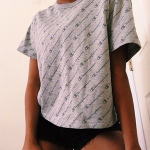 Champion gray logo shirt